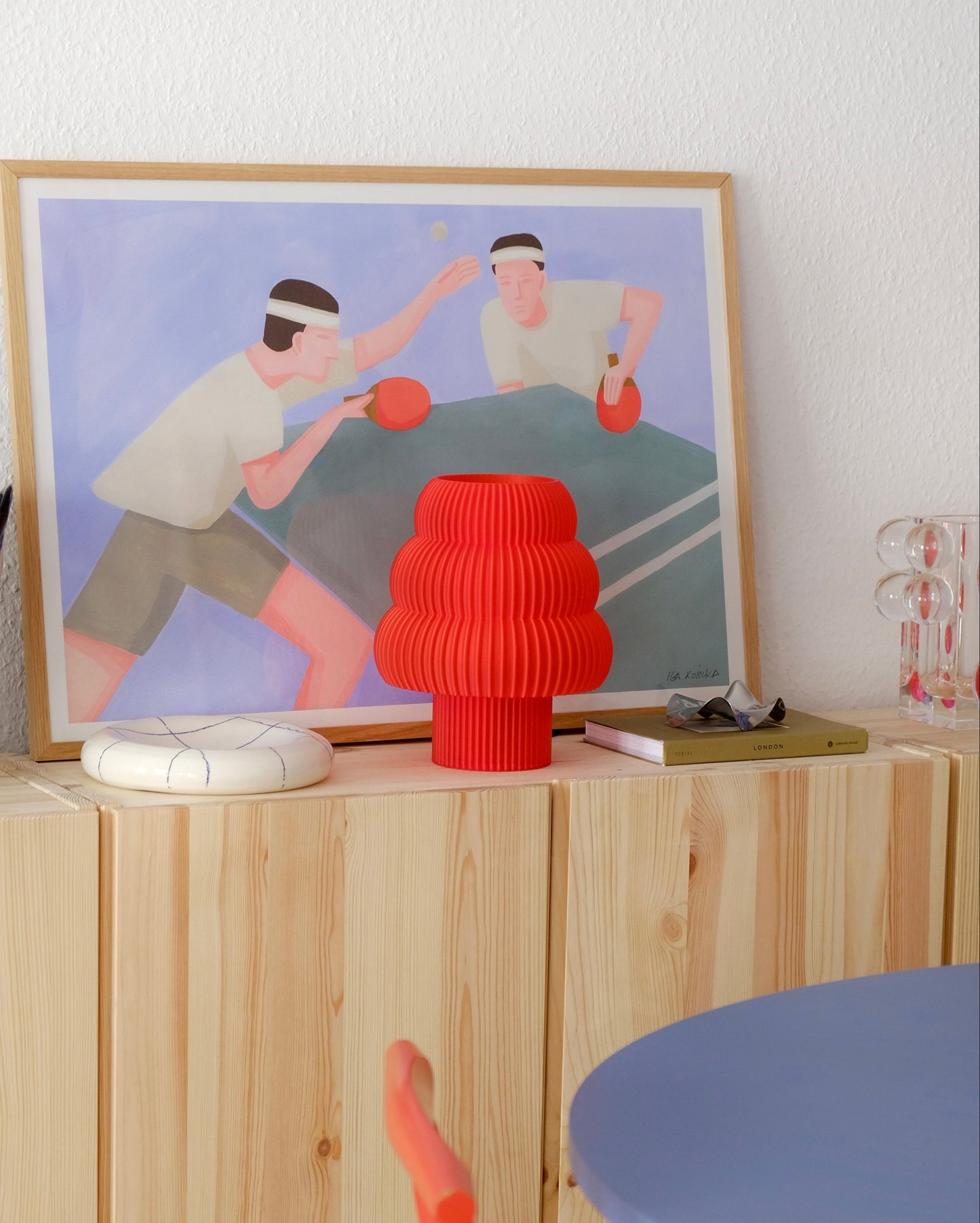 Red Luma Lamp