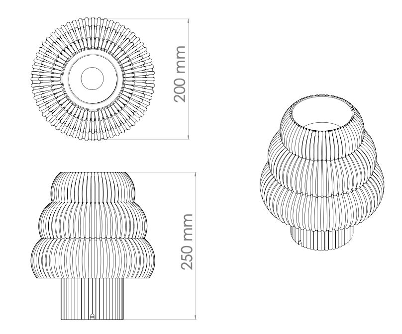 Red Luma Lamp
