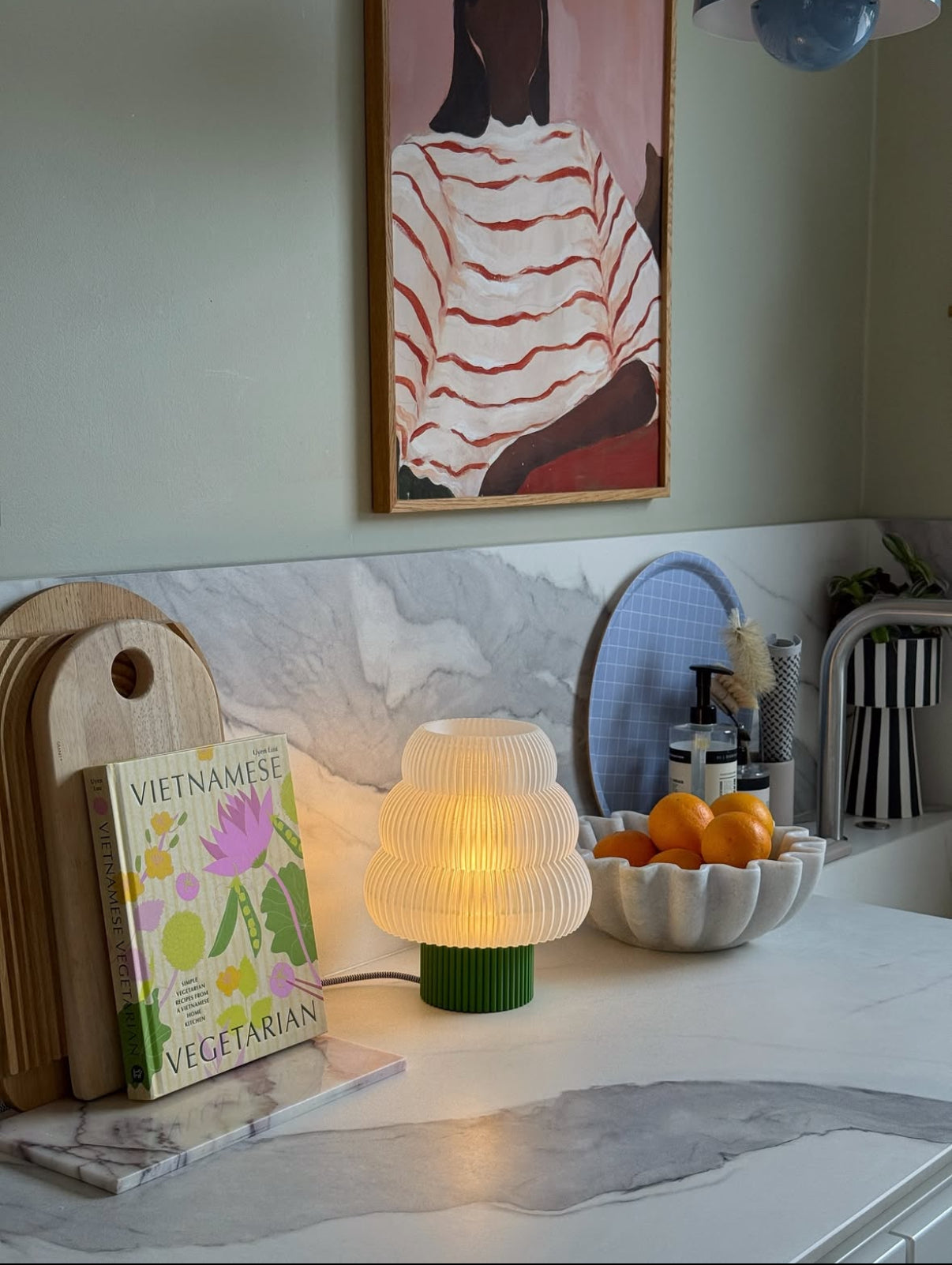 Olive Green Luma Lamp